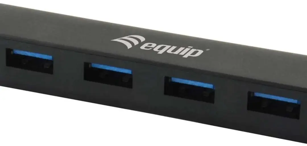 Equip 128954 USB-Hub 4 Poorten USB-A 3.1 Gen1 - Zwart