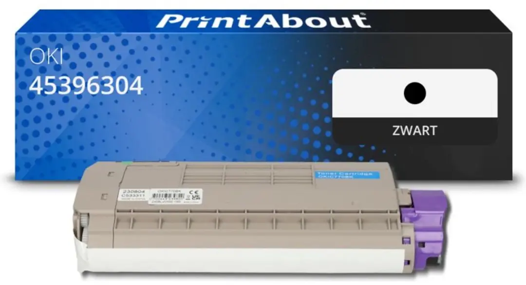 PrintAbout Toner 45396304 Zwart