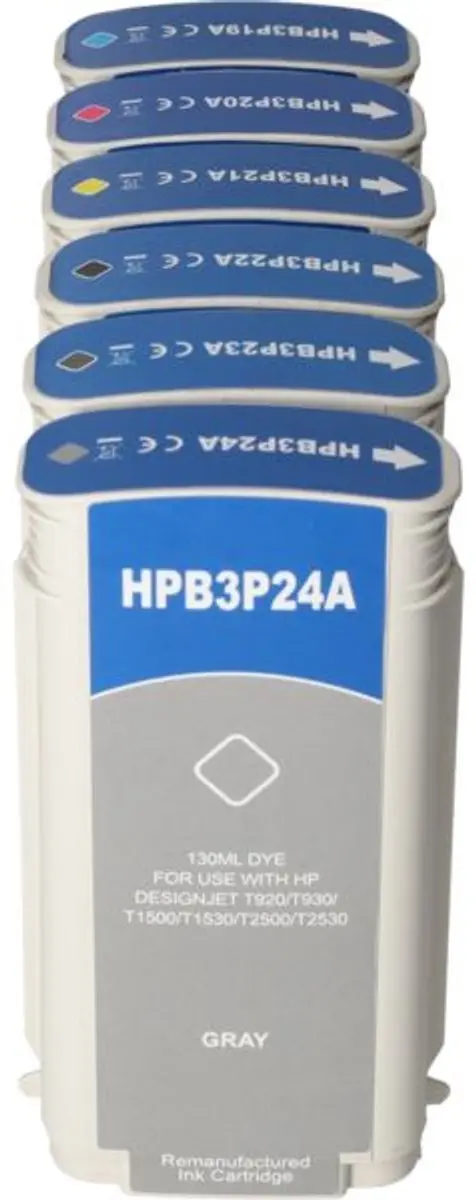 PrintAbout HP B3P19/20/21/22/23/24A Inktcartridge 6-kleuren - 780ml