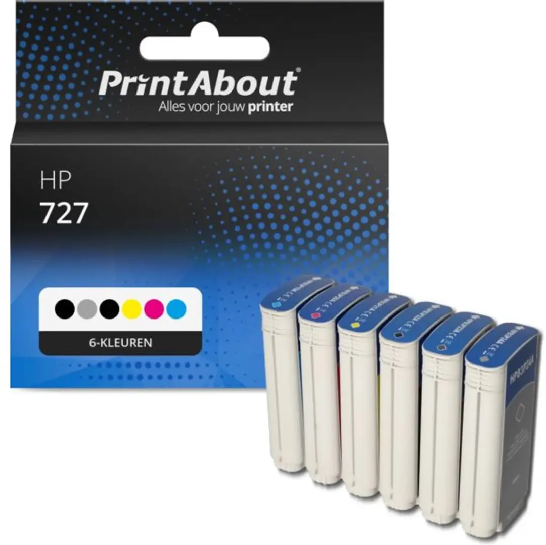 PrintAbout HP B3P19/20/21/22/23/24A Inktcartridge 6-kleuren
