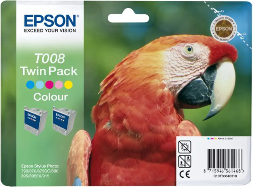 Epson T008 Inktcartridge Kleur C13TO0840110 - 220 pagina's
