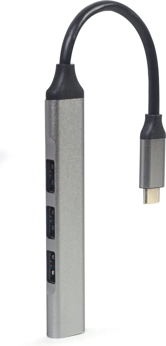 Gembird UHB-CM-U3P1U2P3-03 USB-C Hub - 4 Poorten - Zilver