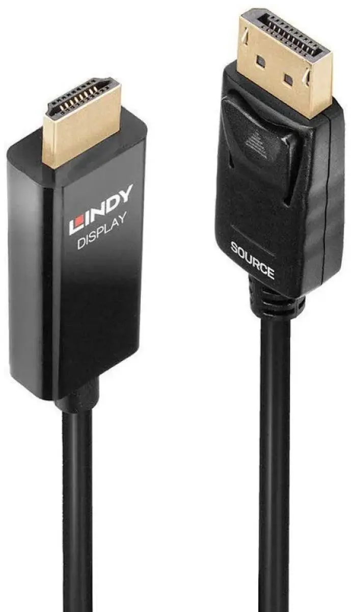 Lindy 40925 DisplayPort naar HDMI Adapter 1m - 4K60Hz - Zwart - afbeelding 6 van 6