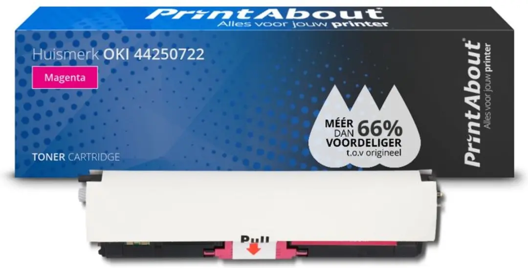 PrintAbout OKI 44250722 Toner Magenta - 2.750 Pagina's