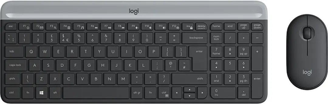 Logitech MK470 Draadloos Toetsenbord & Muis - Deens/Nor/Zweeds - Grafiet