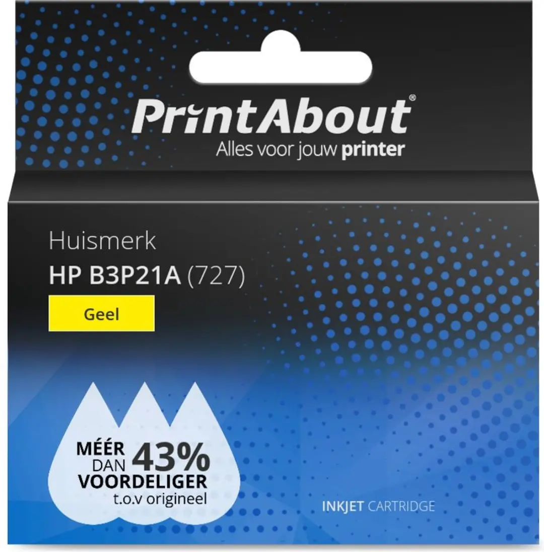 PrintAbout HP B3P21A Inktcartridge Geel - Hoge capaciteit