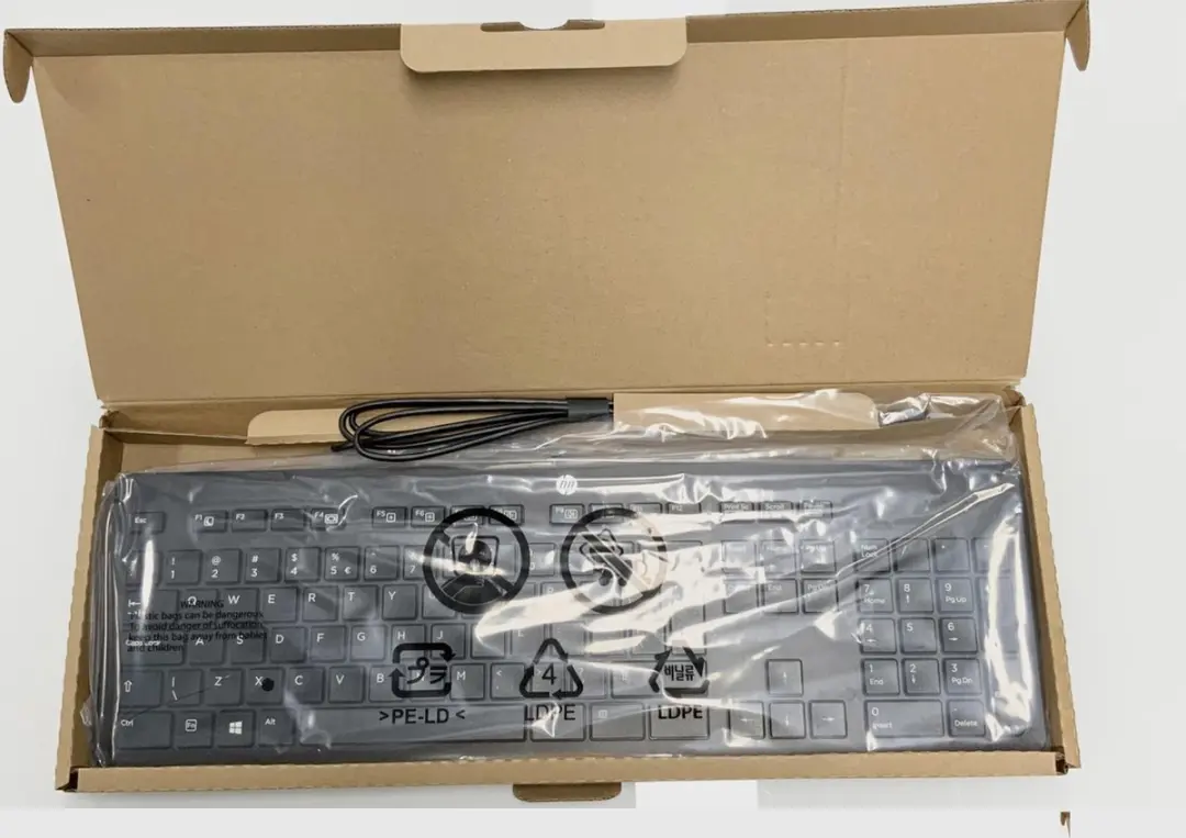 HP USB Business Slim Keyboard N3R87AA#ABB - Zwart