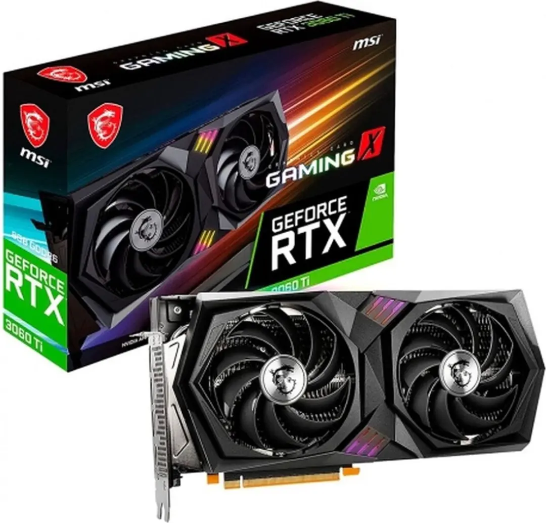 MSI GeForce RTX 3060 Ti GAMING X 8G LHR - Videokaart - 2 Slots