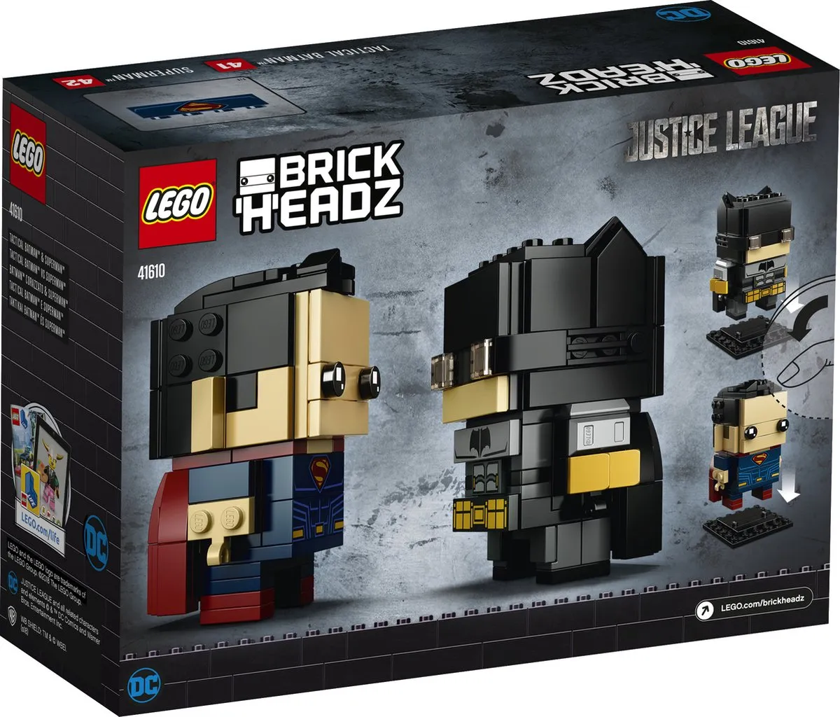 LEGO BrickHeadz Tactische Batman & Superman 41610 - 209 Stukken - afbeelding 6 van 6
