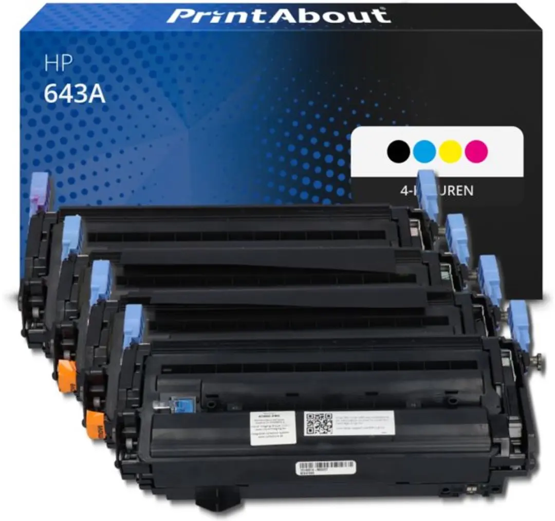 PrintAbout Huismerk HP 643A Q5950A-PA2 Toner 4-kleuren