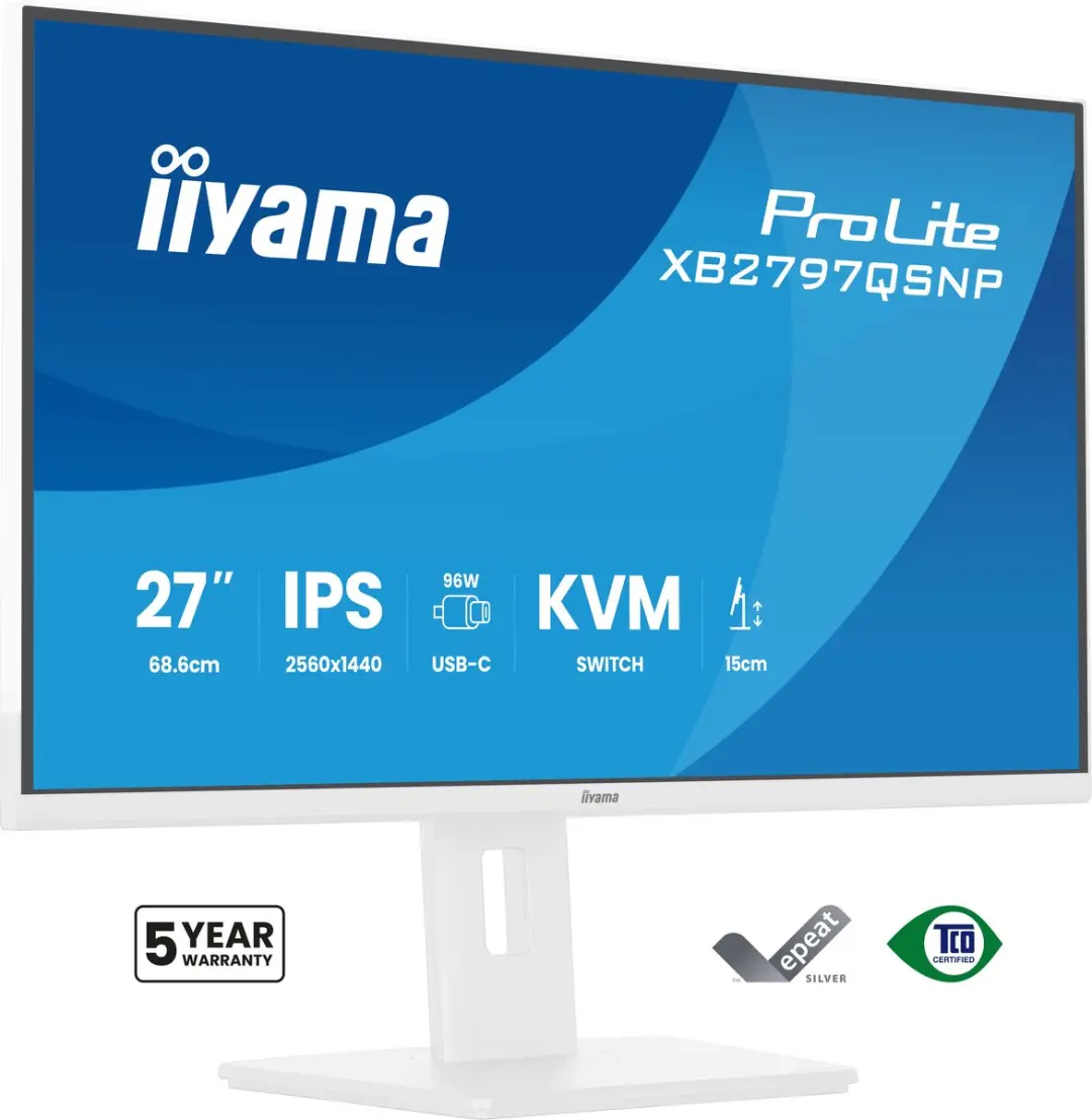 iiyama ProLite XB2797QSNP-W1 Monitor 27" QHD IPS - Wit