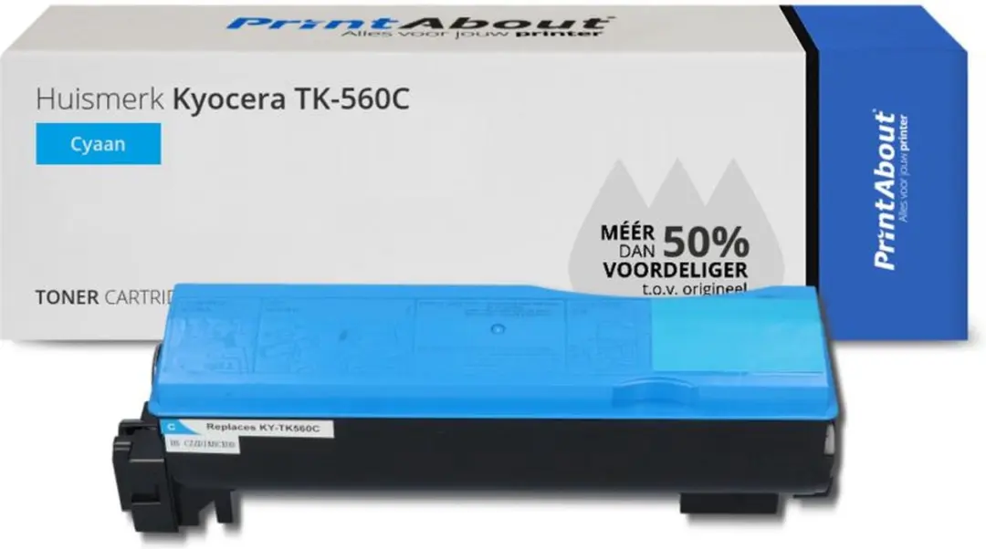 PrintAbout Kyocera TK-560C-PA Toner Cyaan - 11.500 pagina's