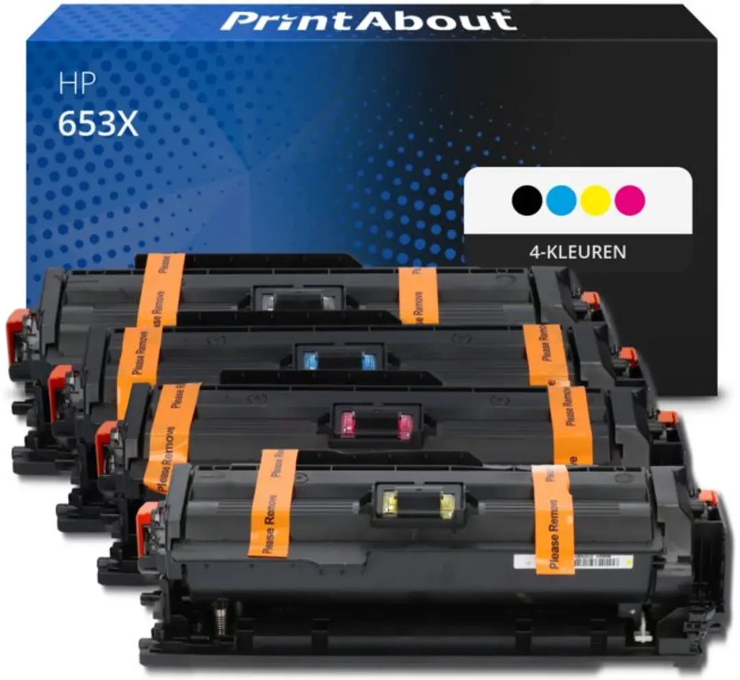PrintAbout Huismerk HP 653X CF320X Toner 4-kleuren