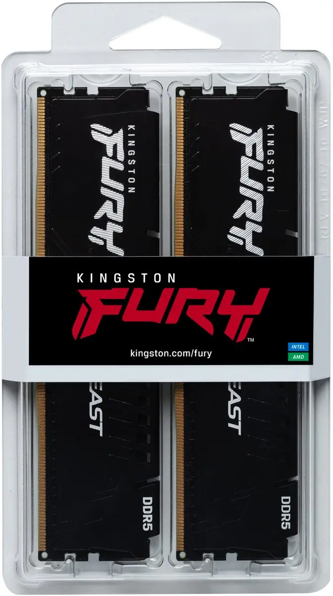 Kingston Fury Beast KF556C36BBEK2-64 DDR5 RAM - 64GB (2x32GB) 5600MT/s