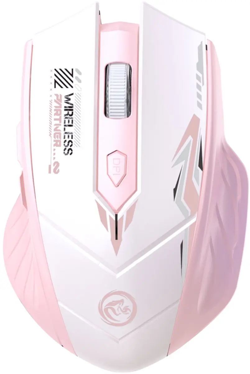 ECTEATOY Gaming Muis Tri-Mode Roze