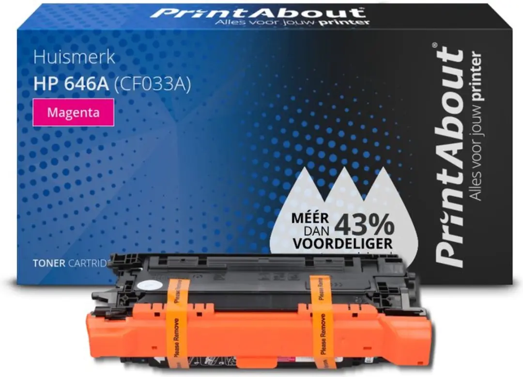 PrintAbout HP 646A CF033A Toner - Magenta - 13.500 Stuks