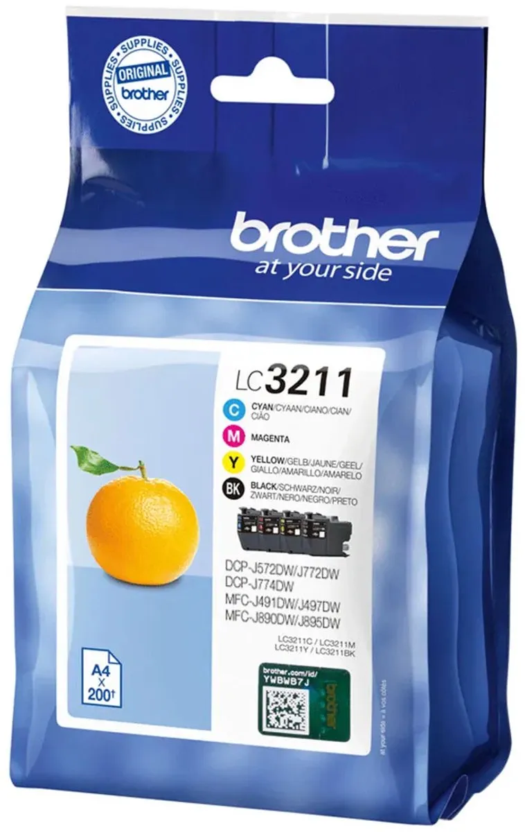 Brother LC-3211VAL Inktcartridge Multipack - 4x Zwart/Cyaan/Magenta/Geel