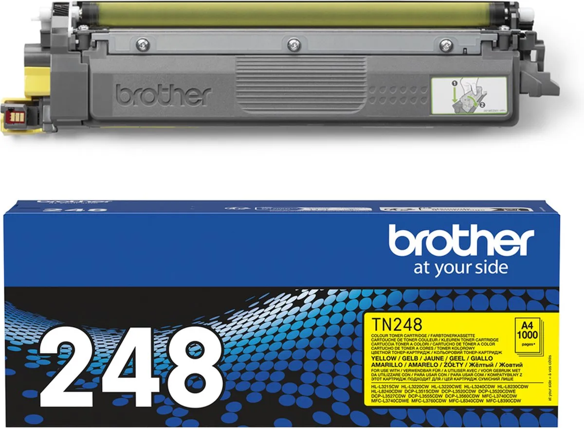 Brother TN-248Y Toner - Geel - 10.000 Pagina's
