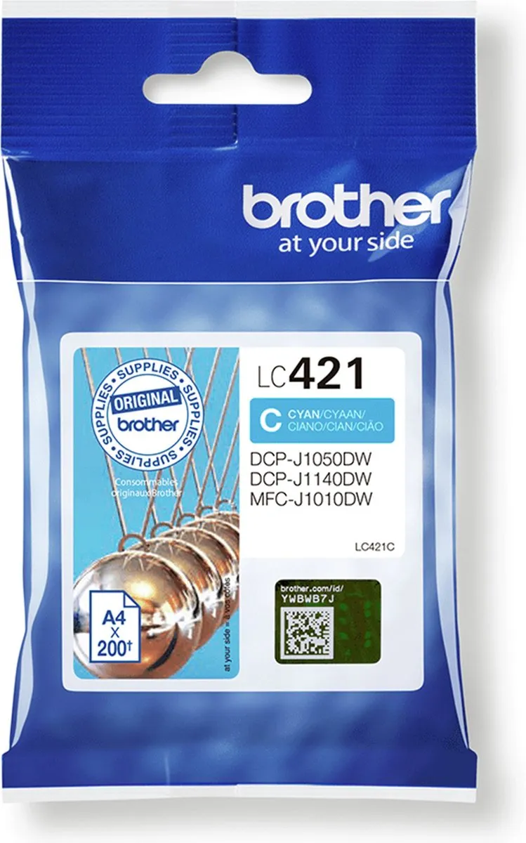 Brother LC421C Cyan Inktcartridge