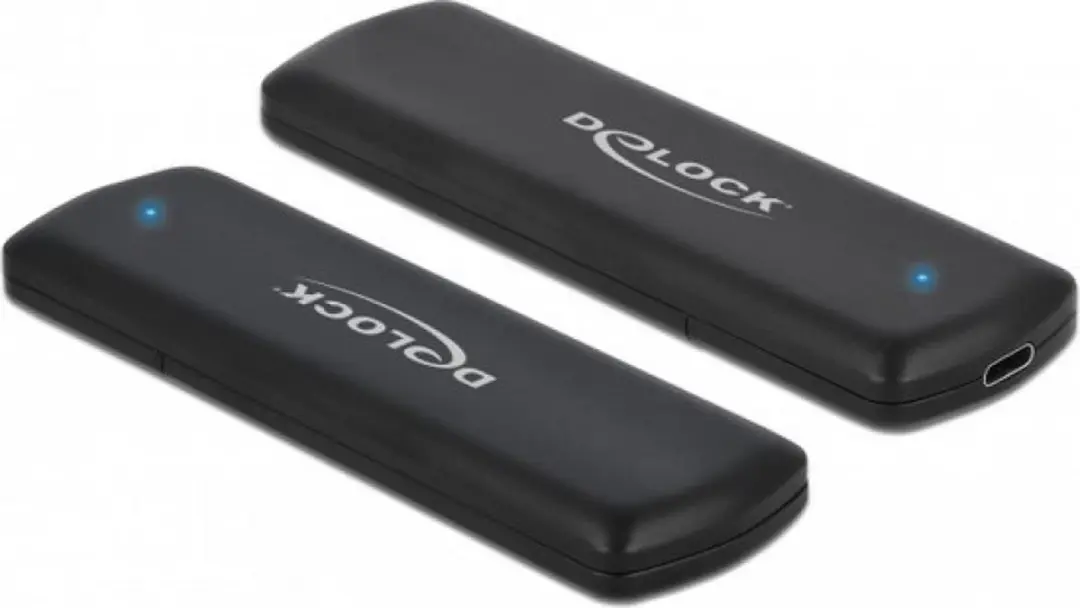 Delock 042633 USB-C M.2 NVMe/SATA Behuizing - Zwart - afbeelding 6 van 6