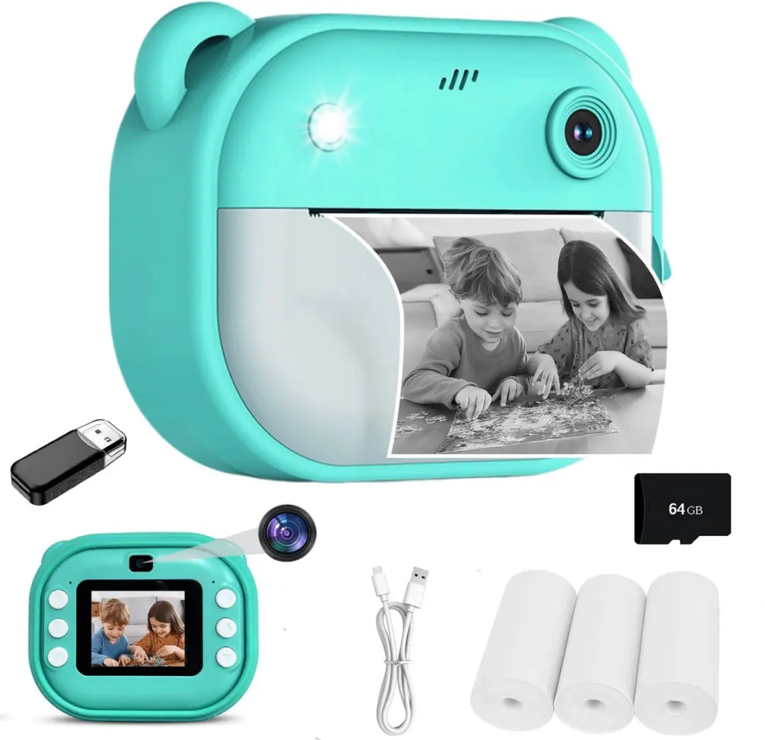 ECTEATOY Kids Print Camera Mini Printer