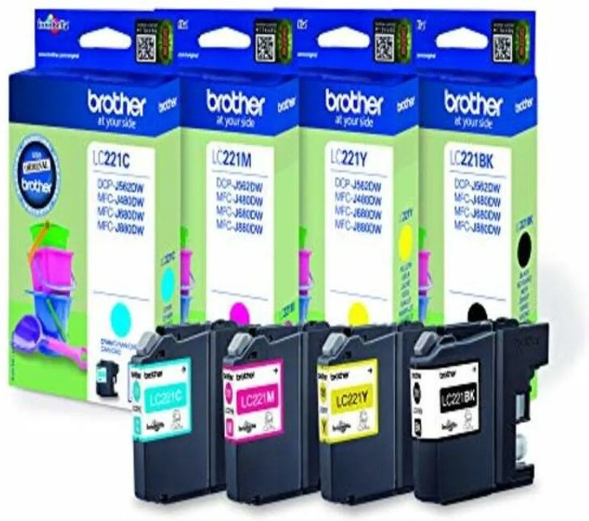 Brother LC-221BKCMY Inktcartridge - 260 Pagina's - Multi