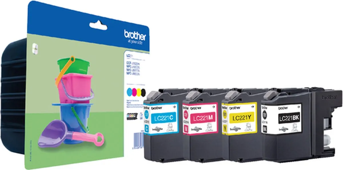 Brother LC-221BKCMY Inktcartridge - 260 Pagina's - Multi