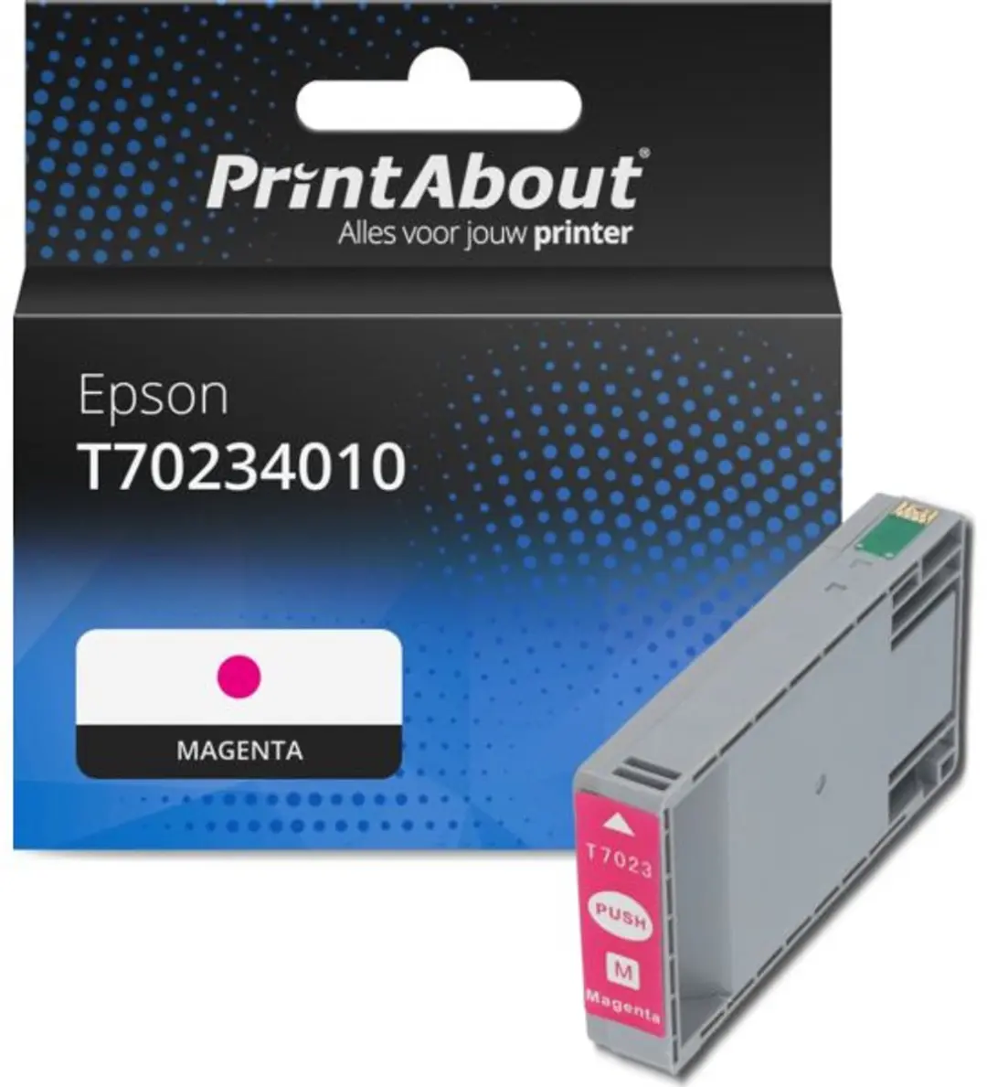 PrintAbout T70234010 Inktcartridge Magenta