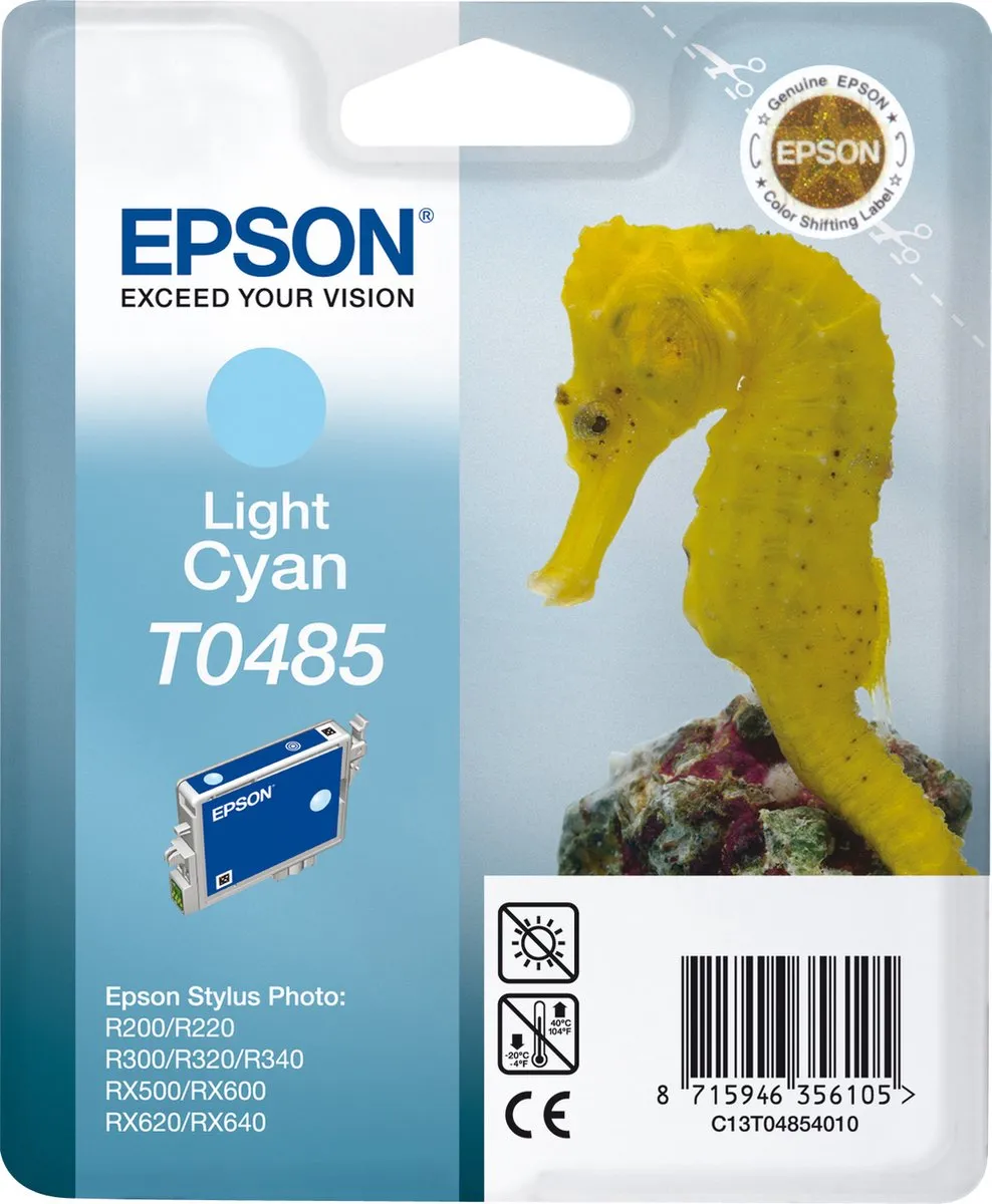 Epson T0485 Inktcartridge Licht Cyaan
