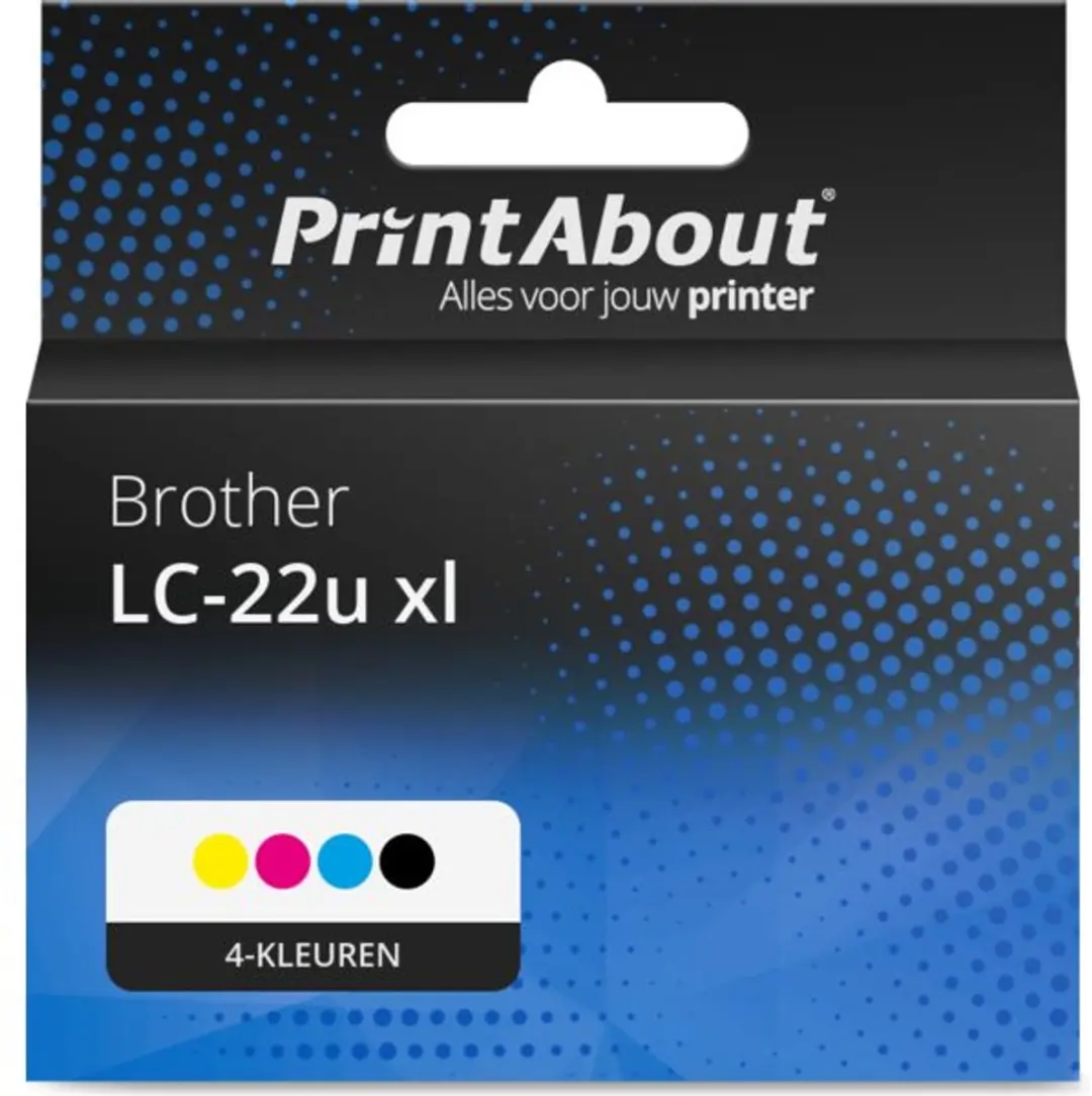 PrintAbout LC-22U XL Inktcartridge 4-kleuren - 6650 pagina's - o.a. Brother
