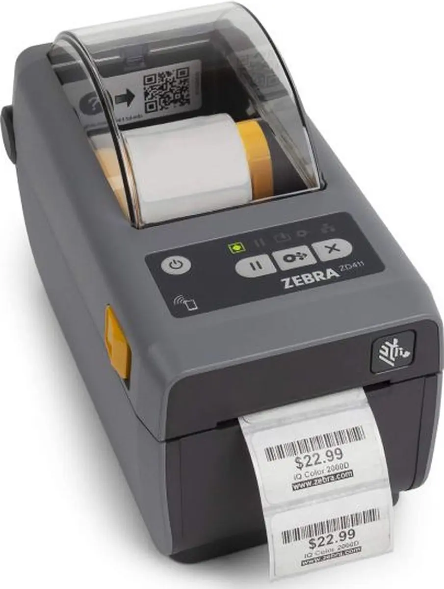 Zebra ZD411d Etikettendrukker - 58mm - 203dpi - Zwart