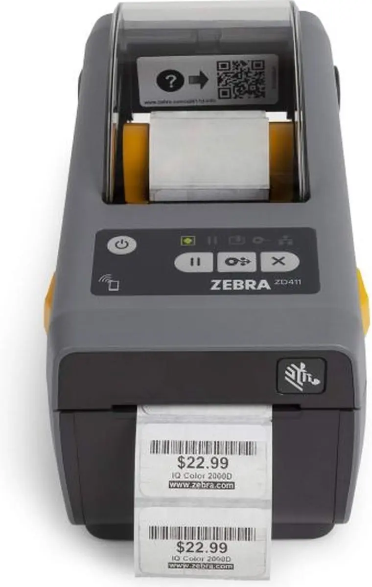 Zebra ZD411d Etikettendrukker - 58mm - 203dpi - Zwart