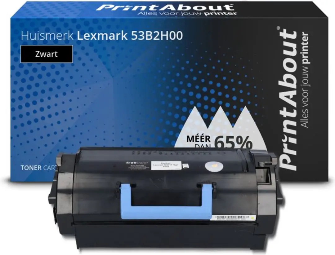 PrintAbout Lexmark 53B2H00 Toner Zwart