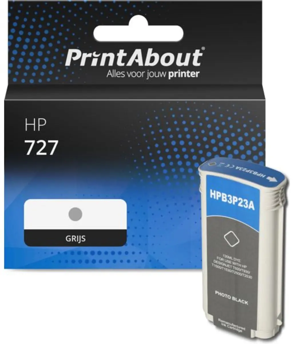 PrintAbout HP B3P24A Inktcartridge Grijs