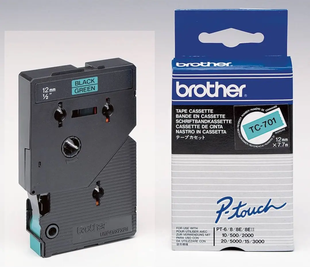 Brother TZe-C31 Labeltape Signaalgeel 12mm 5m