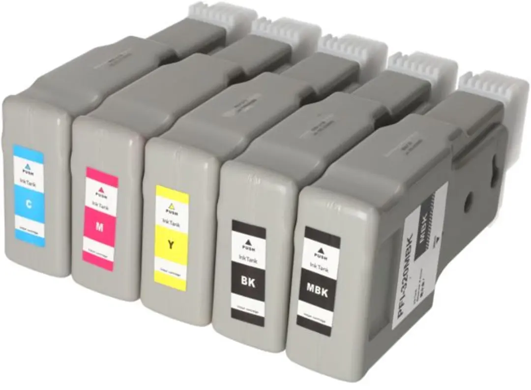 PrintAbout Canon PFI-120MBK/BK/C/M/Y Inktcartridge 4-kleuren - 5 Stuks