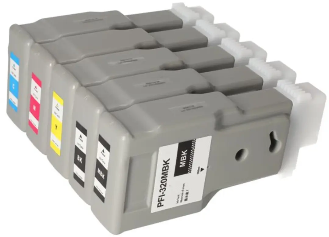 PrintAbout Canon PFI-120MBK/BK/C/M/Y Inktcartridge 4-kleuren - 5 Stuks