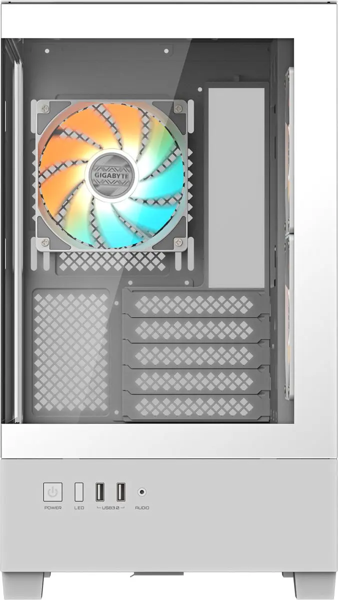 Gigabyte C201 Panoramic Ice Midi Tower - Wit