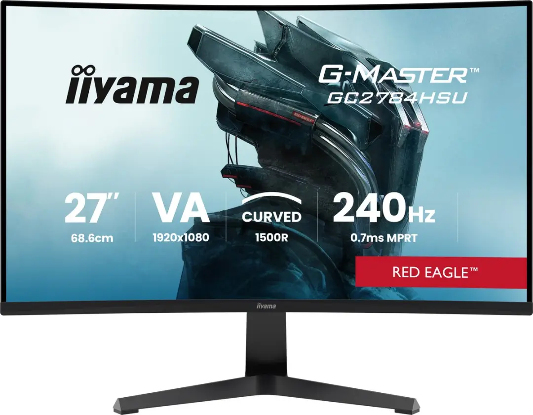 iiyama G-Master GC2784HSU-B1 Curved Monitor 27" - Full HD 240Hz - Zwart