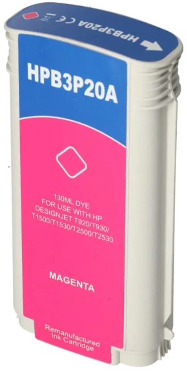 PrintAbout HP B3P20A Inktcartridge Magenta - 130ml