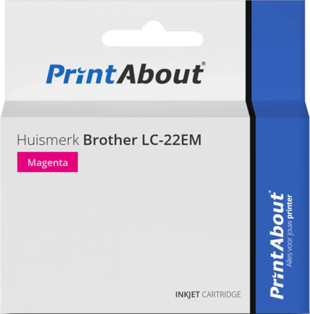 PrintAbout Brother LC-22EM Magenta Inktcartridge - 1450 pagina's