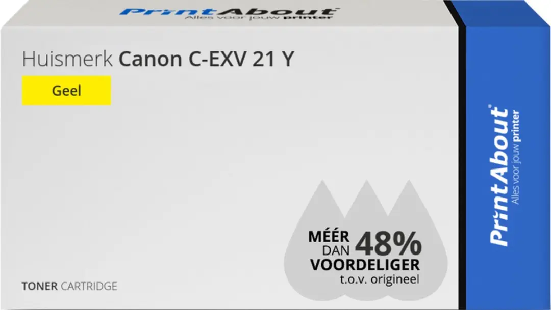 PrintAbout Canon C-EXV 21 Y Toner Geel