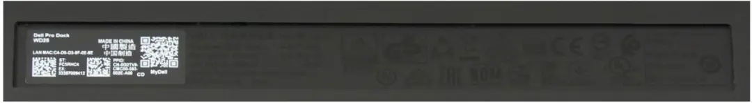 Dell WD25 ProDock - Zwart