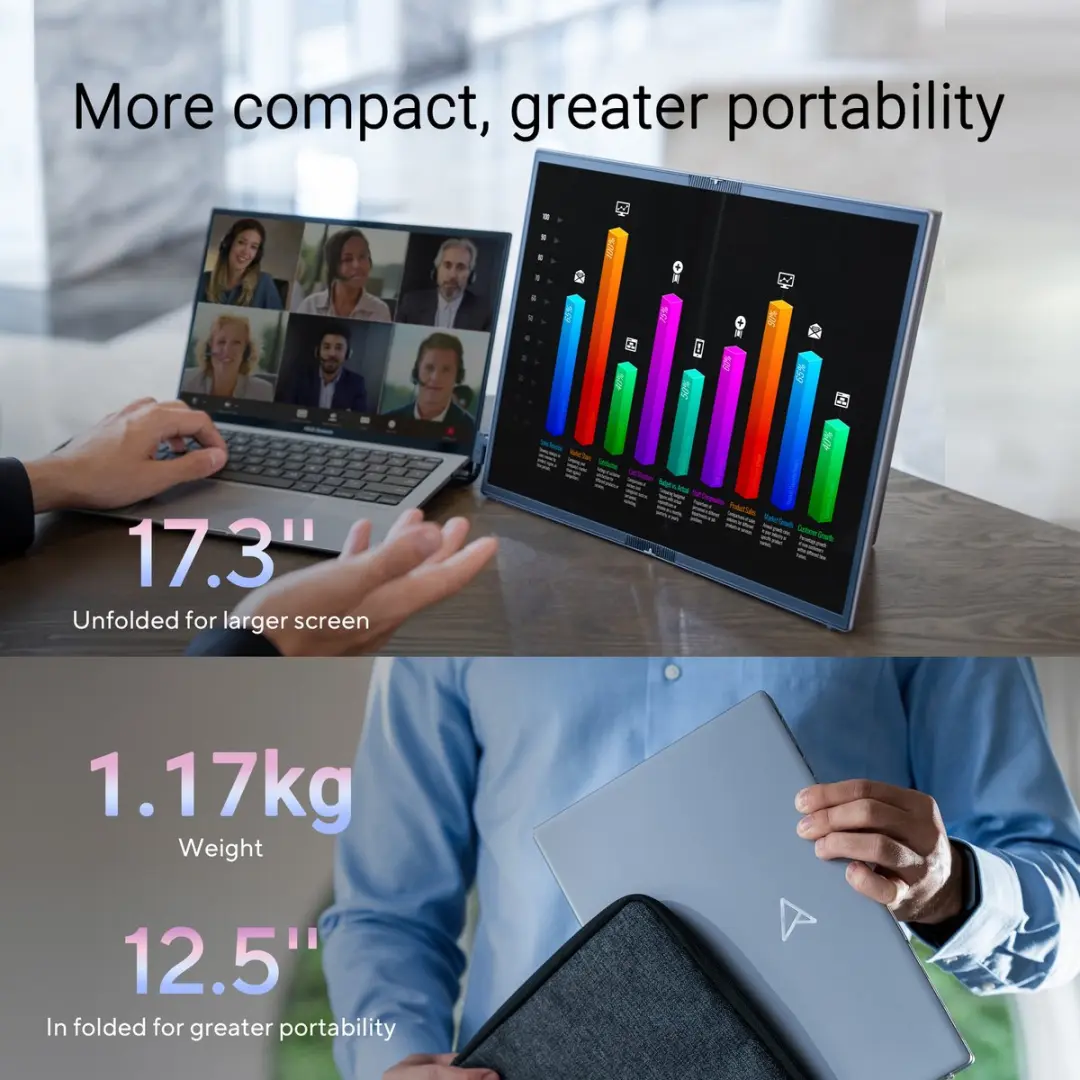 ASUS ZenScreen Fold OLED MQ17QH Monitor - 17