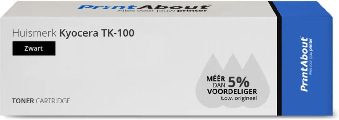 PrintAbout Kyocera TK-100-PA Toner - Zwart