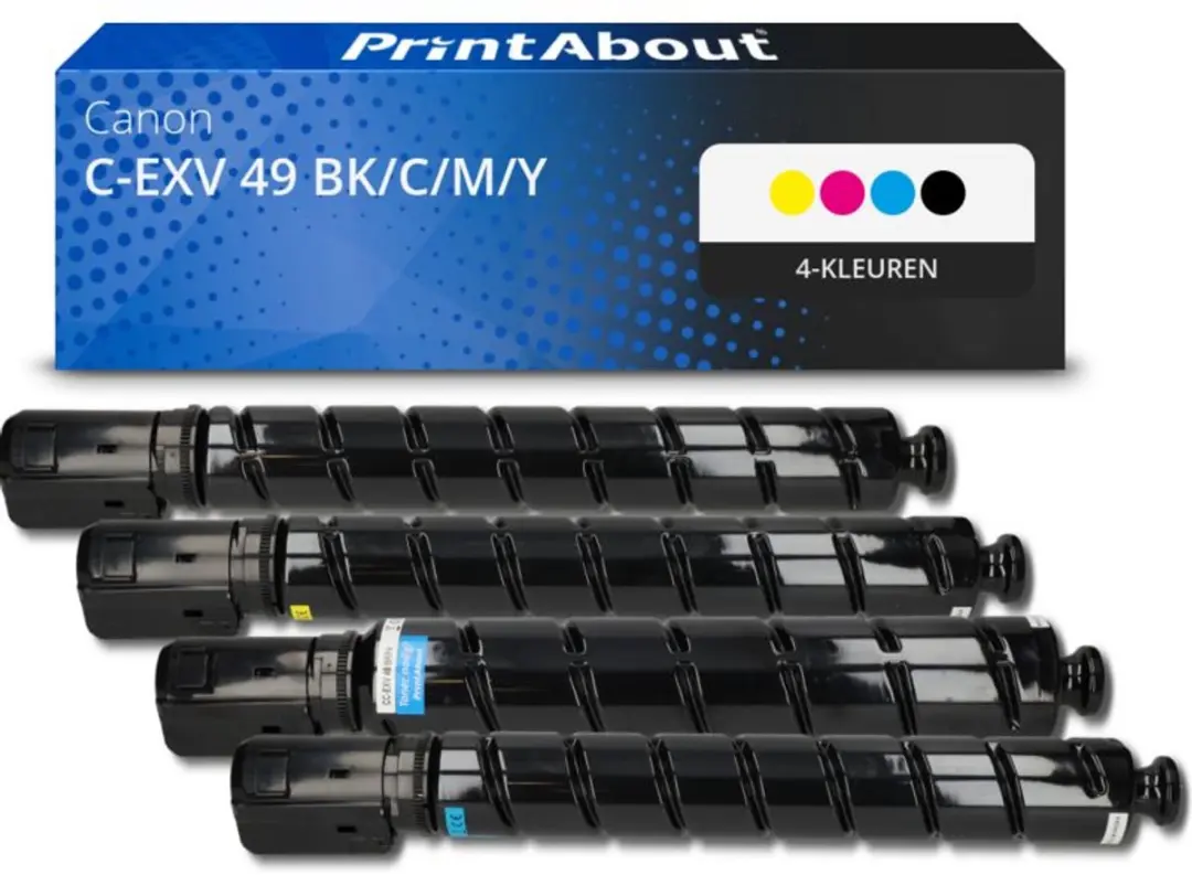 PrintAbout C-EXV 49 BK/C/M/Y Toner 4-kleuren Voordeelbundel