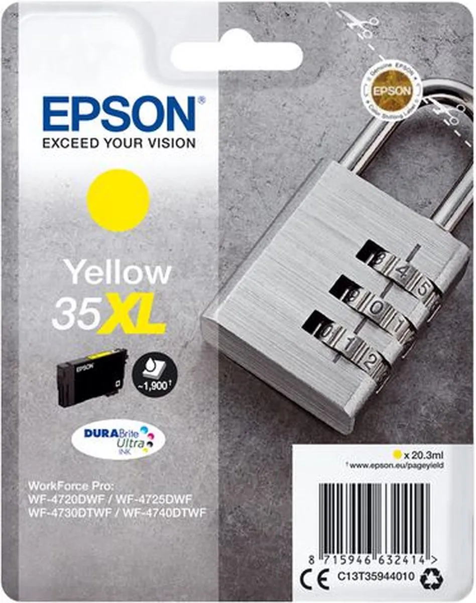 Epson 35XL Geel Inktcartridge - 20ml