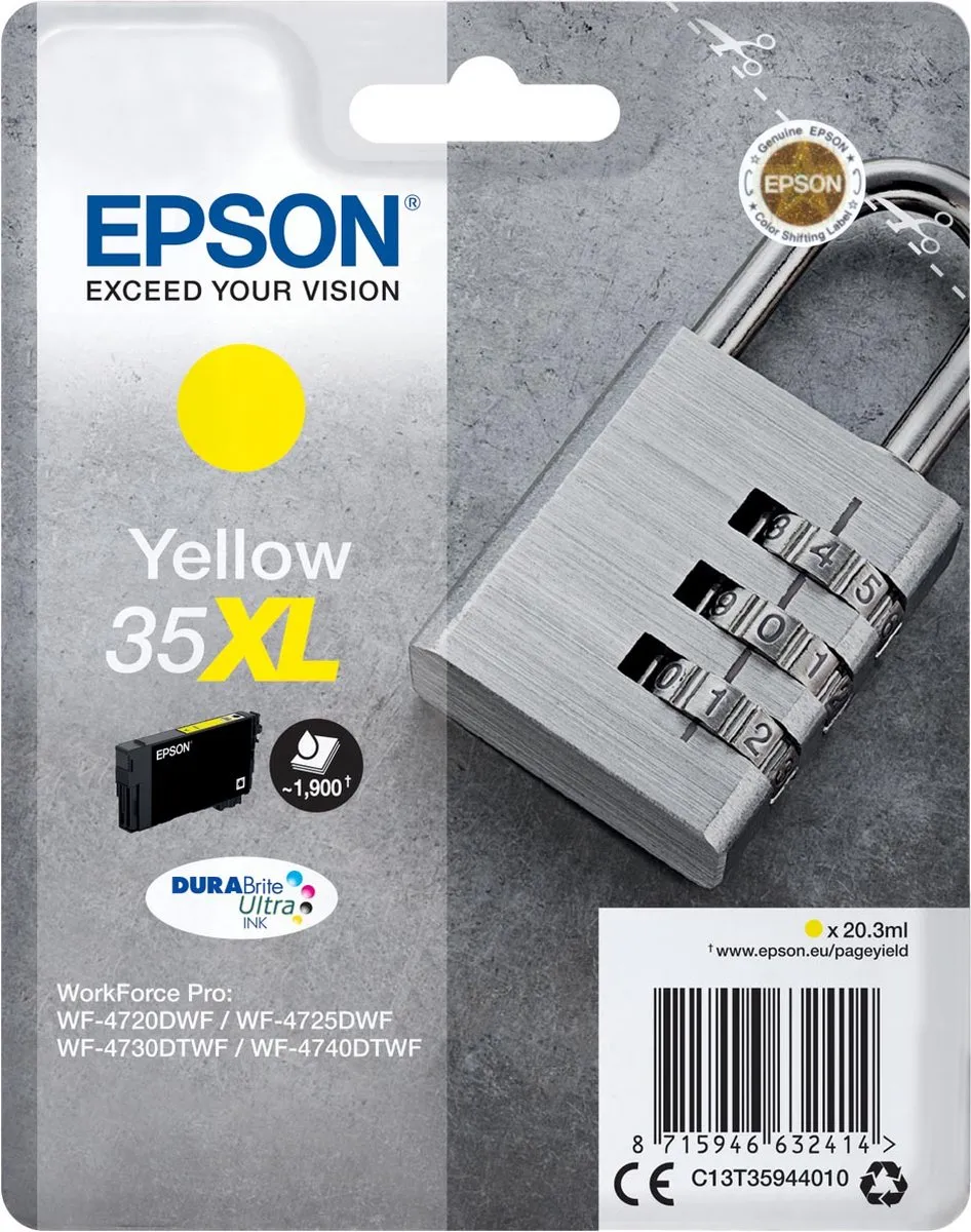 Epson 35XL Geel Inktcartridge - 20ml