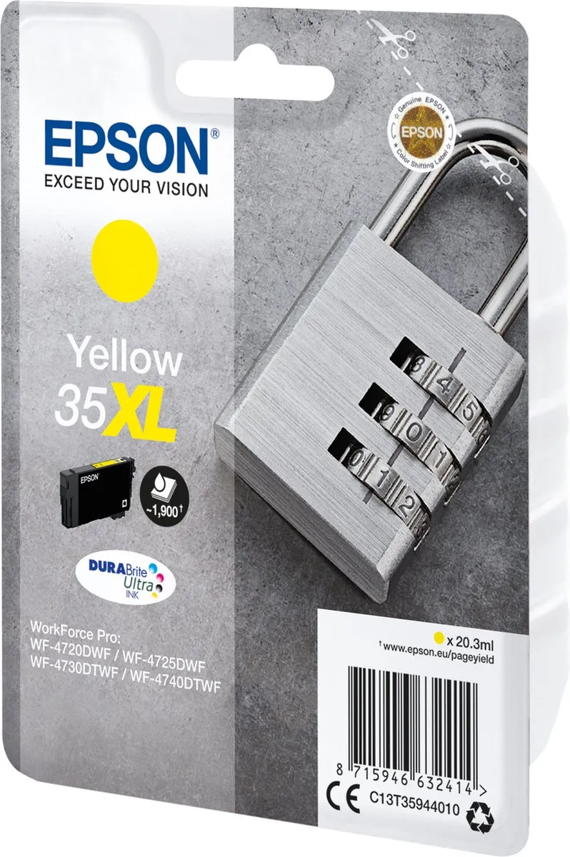 Epson 35XL Geel Inktcartridge - 20ml