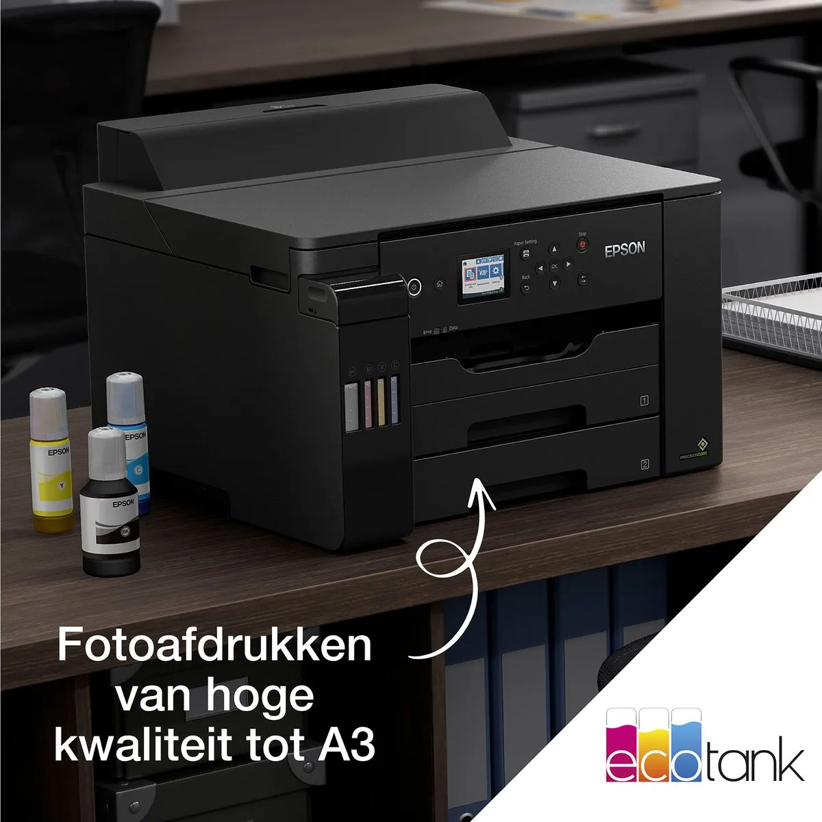 Epson EcoTank ET-16150 Inkjetprinter - 4 Kleuren - Zwart